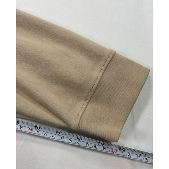 SCOTT BARBER Men's L Tan Beige Mock Neck Sweater 100% Pima Cotton Knit - Picture 10 of 10